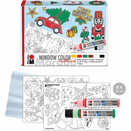 Marabu window color set - color, "xmas